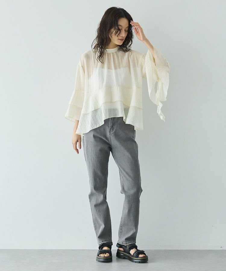 GARAGE OF GOOD CLOTHING「スタンドネックティアードフリルブラウス」|シャツ・ブラウス|