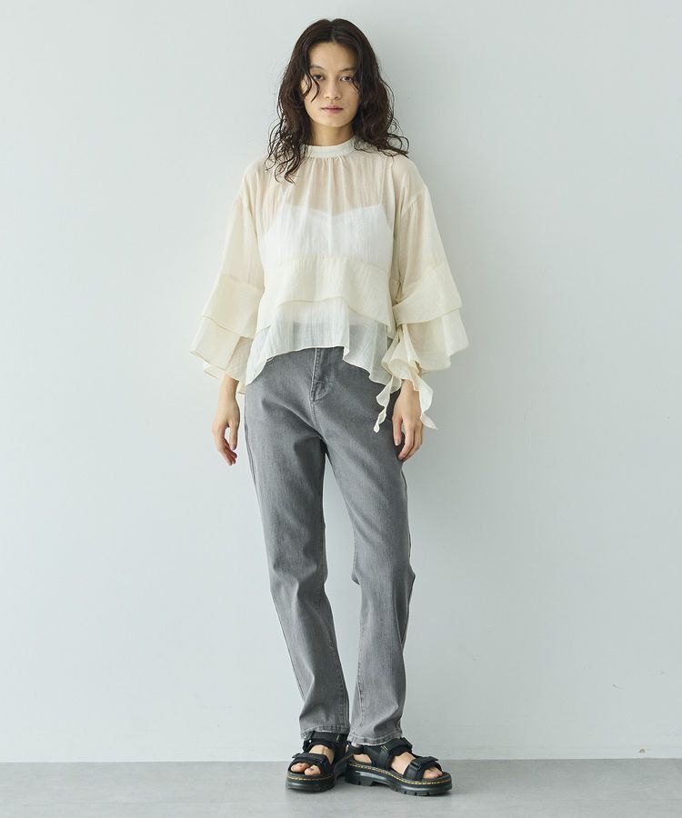 GARAGE OF GOOD CLOTHING「スタンドネックティアードフリルブラウス」|シャツ・ブラウス|