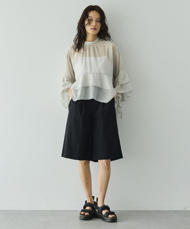 GARAGE OF GOOD CLOTHING「スタンドネックティアードフリルブラウス」|シャツ・ブラウス|