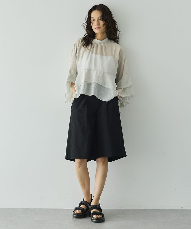 GARAGE OF GOOD CLOTHING「スタンドネックティアードフリルブラウス」|シャツ・ブラウス|