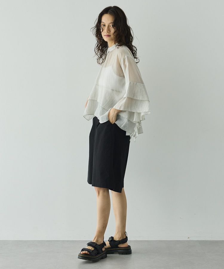 GARAGE OF GOOD CLOTHING「スタンドネックティアードフリルブラウス」|シャツ・ブラウス|