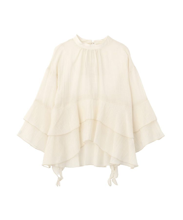 GARAGE OF GOOD CLOTHING「スタンドネックティアードフリルブラウス」|シャツ・ブラウス|