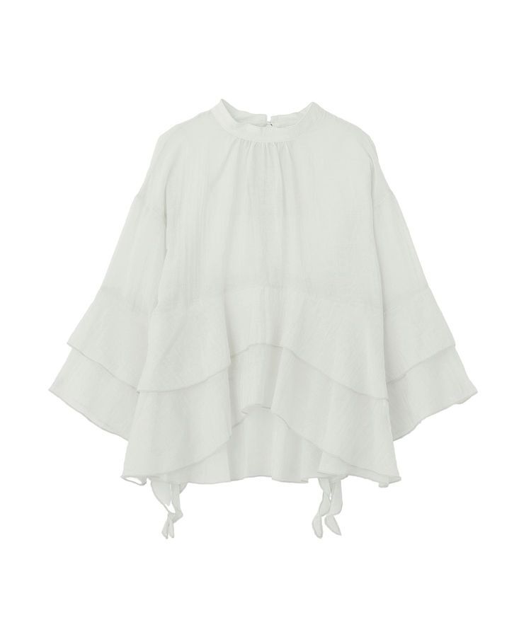 GARAGE OF GOOD CLOTHING「スタンドネックティアードフリルブラウス」|シャツ・ブラウス|