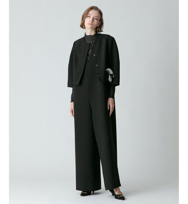 allureville「【allureville&times;otonaMUSE】ダブルクロスVネックオールインワン」|その他|