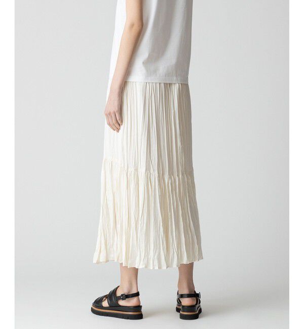 allureville「楊柳調プリーツマーメイドスカート」|スカート|