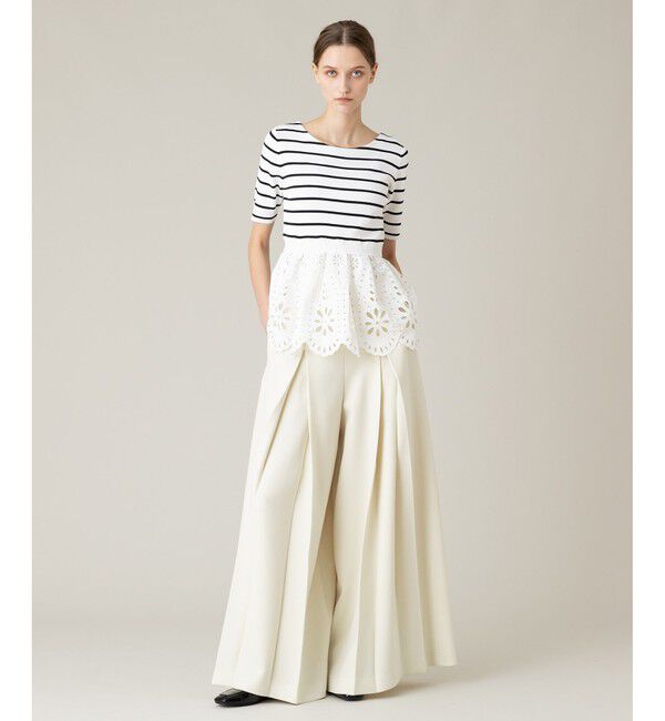 LOULOU WILLOUGHBY「【LOULOU WILLOUGHBY】アイレットレースペプラムプルオーバー」|その他|