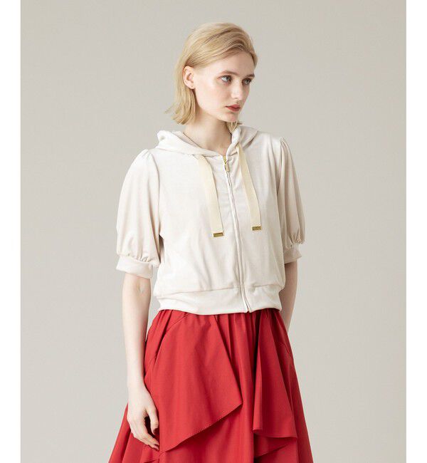 LOULOU WILLOUGHBY「【LOULOU WILLOUGHBY】ベロアプチフーディー」|パーカー|