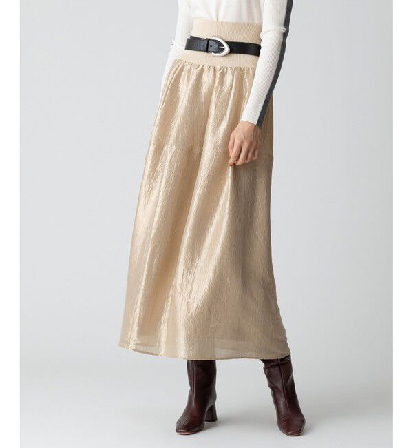 allureville「ブライトカールマイヤー2WAYスカート」|スカート|