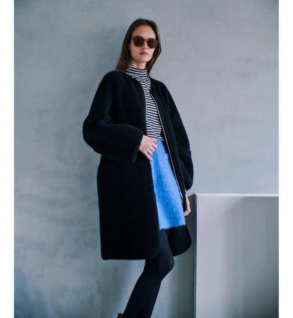 allureville「モヘヤシャギーミニスカート」|スカート|