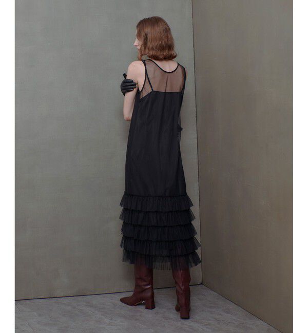 allureville「チュールフリルティアードワンピース」|ワンピース|