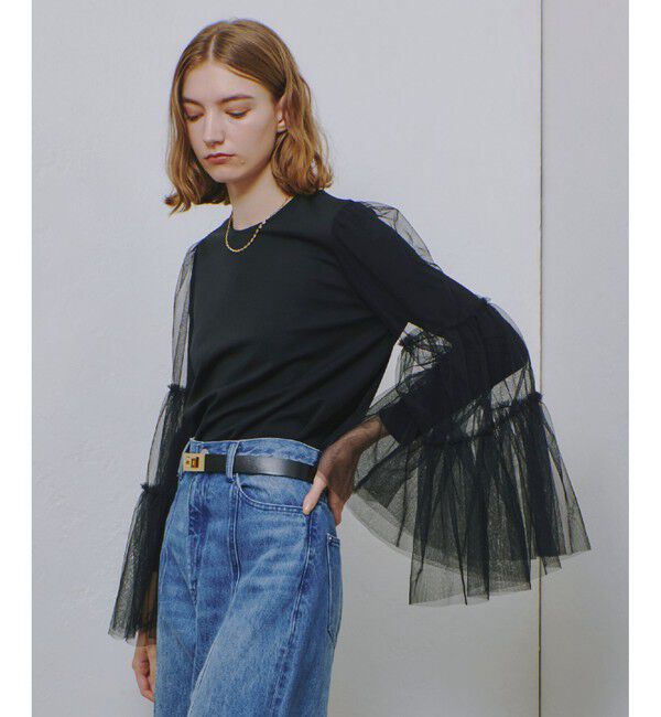 allureville「ティアードスリーブチュールブラウス」|シャツ・ブラウス|