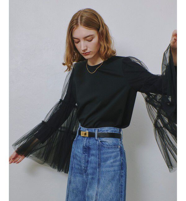 allureville「ティアードスリーブチュールブラウス」|シャツ・ブラウス|