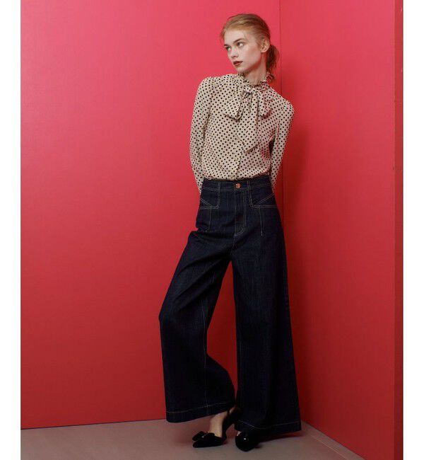 LOULOU WILLOUGHBY「【LOULOU WILLOUGHBY】◇デニムバギーパンツ」|デニム|