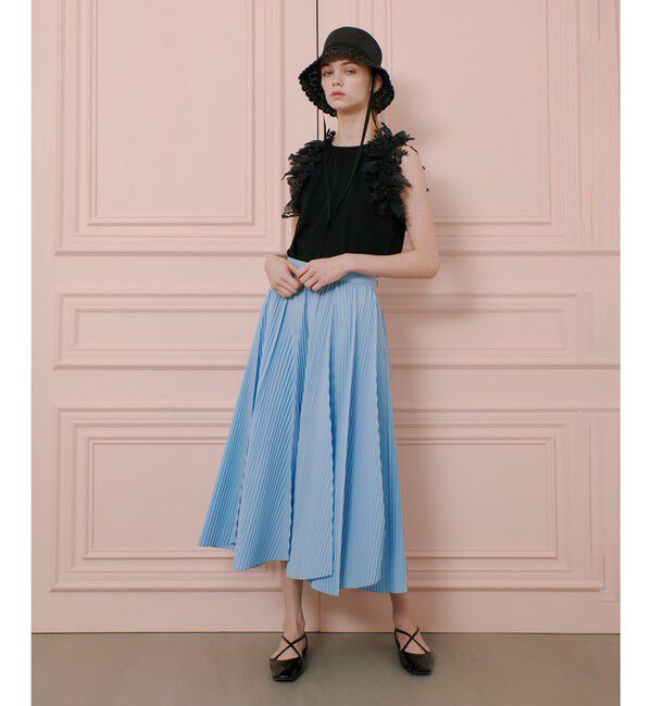 LOULOU WILLOUGHBY「【LOULOU WILLOUGHBY】ランダムアコーディオンプリーツスカート」|スカート|