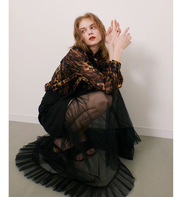 LOULOU WILLOUGHBY「【LOULOU WILLOUGHBY】チュールレイヤードミニスカート」|スカート|