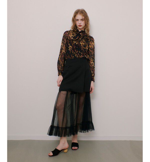 LOULOU WILLOUGHBY「【LOULOU WILLOUGHBY】チュールレイヤードミニスカート」|スカート|