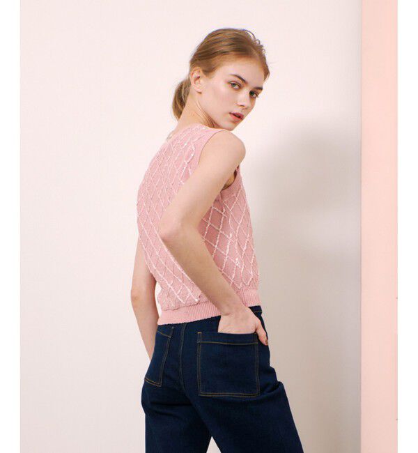 LOULOU WILLOUGHBY「【LOULOU WILLOUGHBY】シークインエンブロイダリープルオーバー」|ニット・セーター|