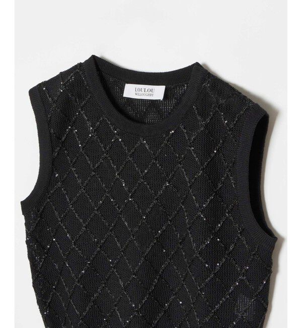 LOULOU WILLOUGHBY「【LOULOU WILLOUGHBY】シークインエンブロイダリープルオーバー」|ニット・セーター|