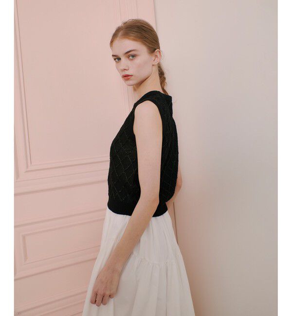 LOULOU WILLOUGHBY「【LOULOU WILLOUGHBY】シークインエンブロイダリープルオーバー」|ニット・セーター|