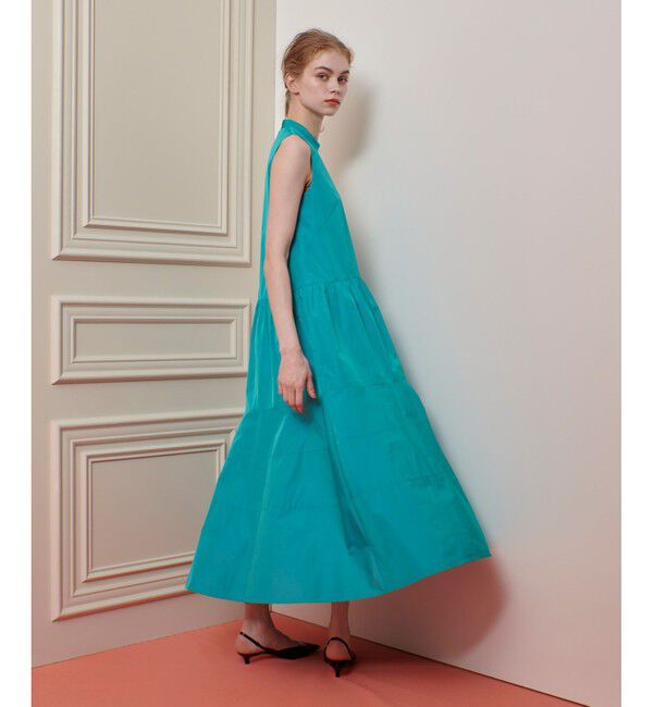 LOULOU WILLOUGHBY「【LOULOU WILLOUGHBY】バックリボンタフタワンピース」|ワンピース|