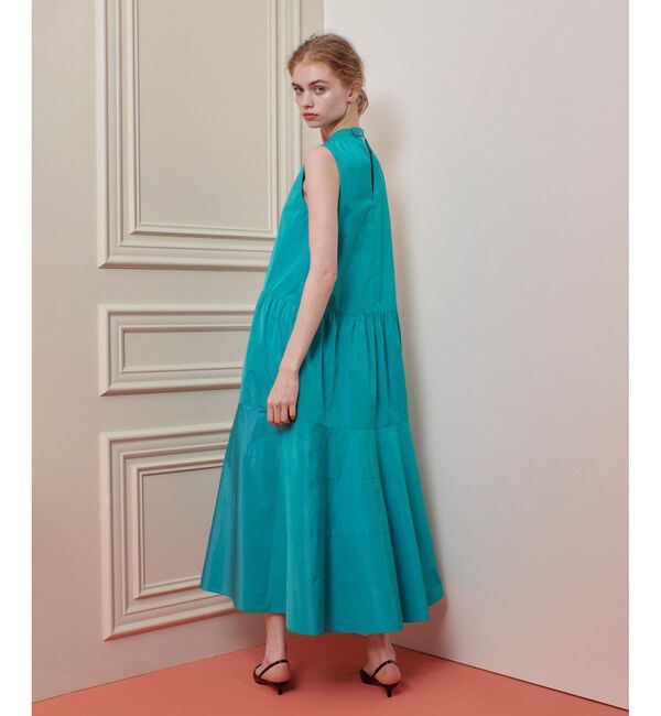 LOULOU WILLOUGHBY「【LOULOU WILLOUGHBY】バックリボンタフタワンピース」|ワンピース|