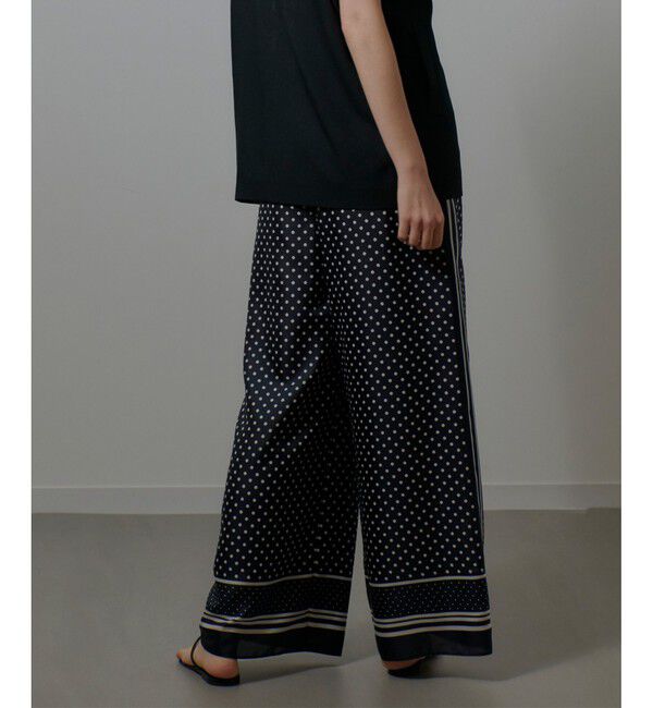 allureville「パネルドットプリントパンツ」|チノ|