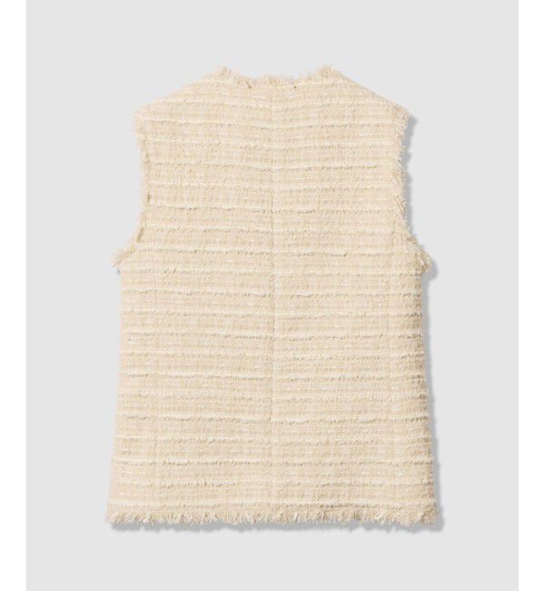 allureville「ジオリカツィードフリンジジレ」|ベスト・ジレ|