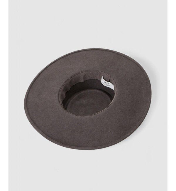 LOULOU WILLOUGHBY「【LOULOU WILLOUGHBY】フェルトチェーンツバヒロハット」|ハット|