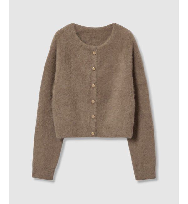 allureville「カシミヤブレンドファー加工カーディガン」|カーディガン|
