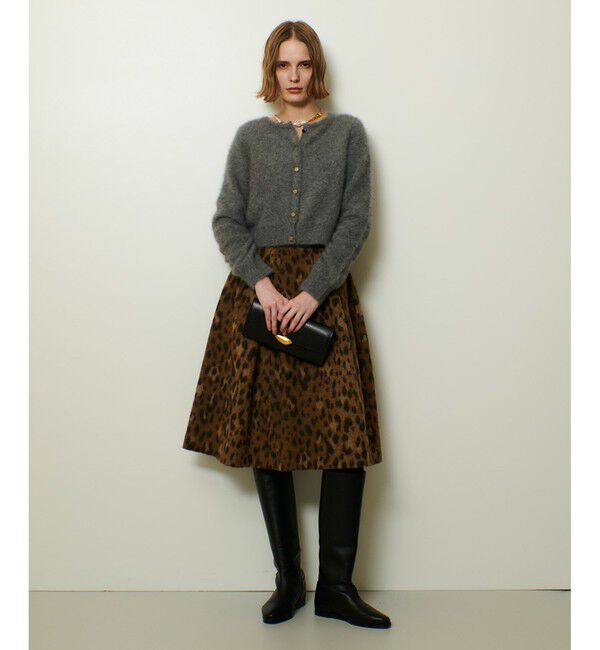 allureville「カシミヤブレンドファー加工カーディガン」|カーディガン|