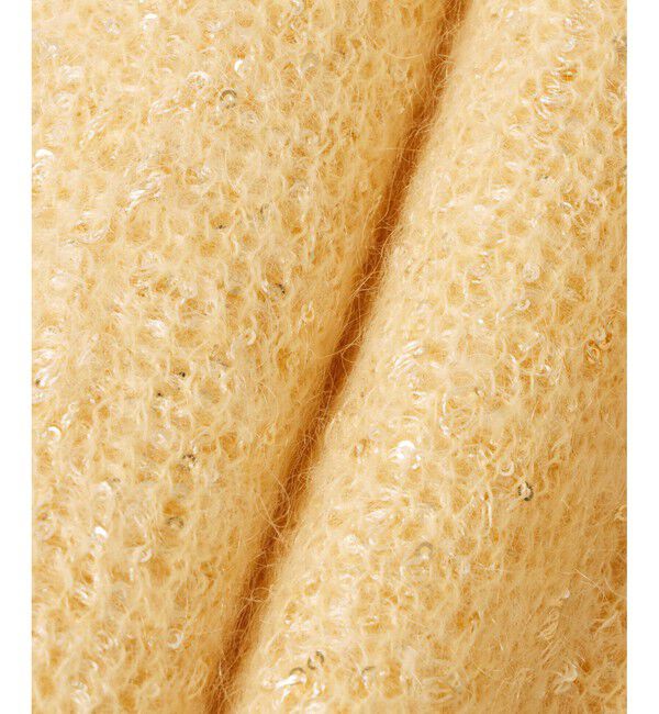 allureville「モヘヤ混スパンコールプルオーバー」|ニット・セーター|