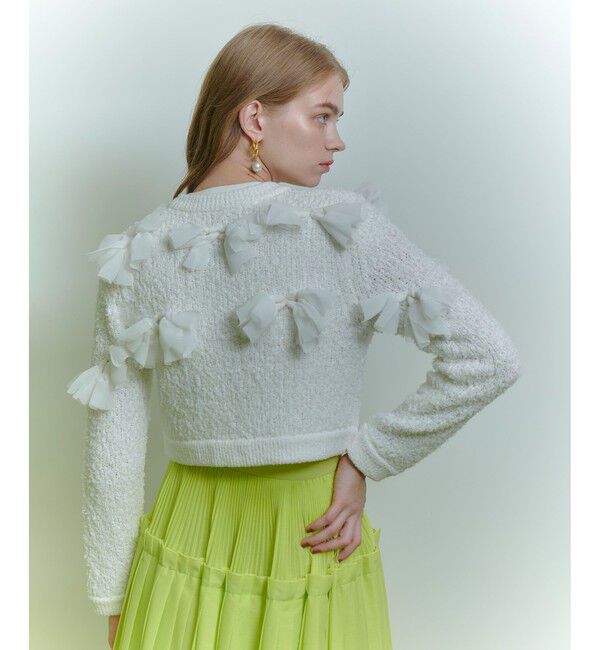 LOULOU WILLOUGHBY「【LOULOU WILLOUGHBY】ペタルパピヨンカーディガン」|カーディガン|