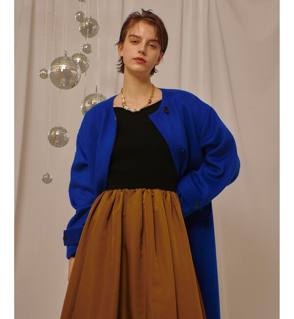 allureville「タフタドッキングニットワンピース」|ワンピース|