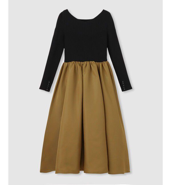 allureville「タフタドッキングニットワンピース」|ワンピース|