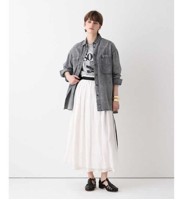 allureville「【ATELIER Line】デニムビッグポケットシャツ」|シャツ・ブラウス|