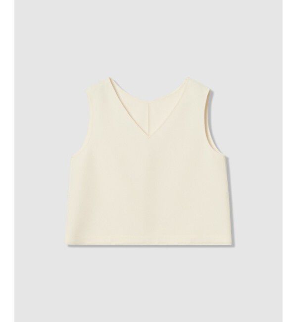 allureville「【ATELIER Line】ダブルクロスショートVネックプルオーバー」|シャツ・ブラウス|