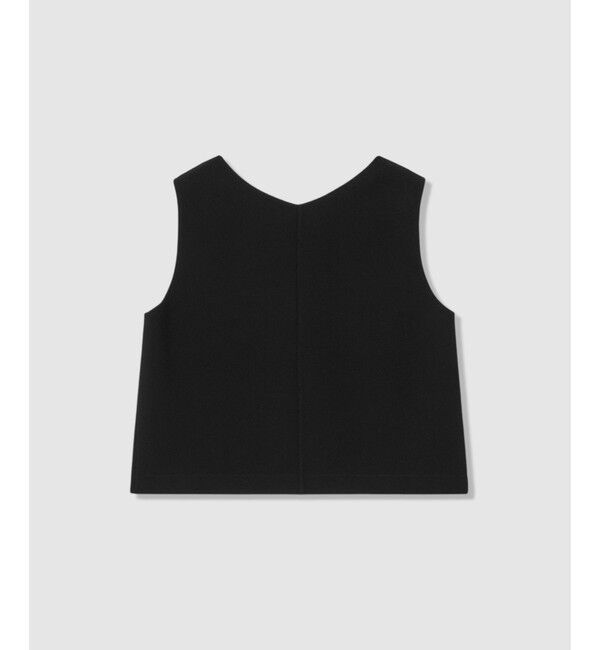 allureville「【ATELIER Line】ダブルクロスショートVネックプルオーバー」|シャツ・ブラウス|