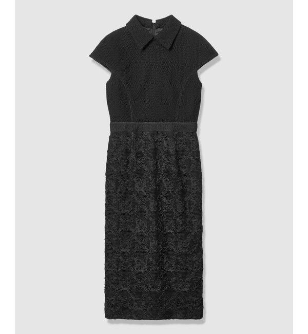 LOULOU WILLOUGHBY「【LOULOU WILLOUGHBY】コード刺繍ドッキングワンピース」|ドレス|