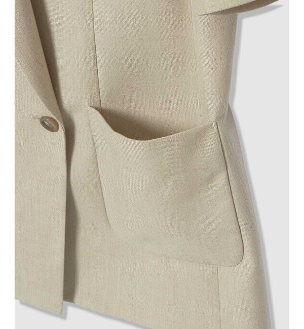 allureville「ハーフスリーブジャケット」|テーラードジャケット|