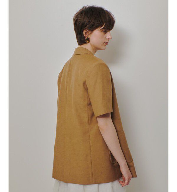 allureville「ハーフスリーブジャケット」|テーラードジャケット|