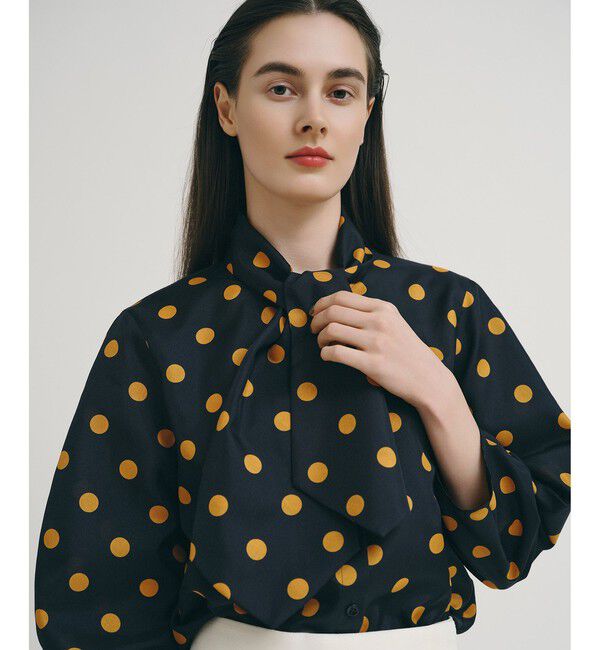 allureville「ポルカドットブラウス」|シャツ・ブラウス|