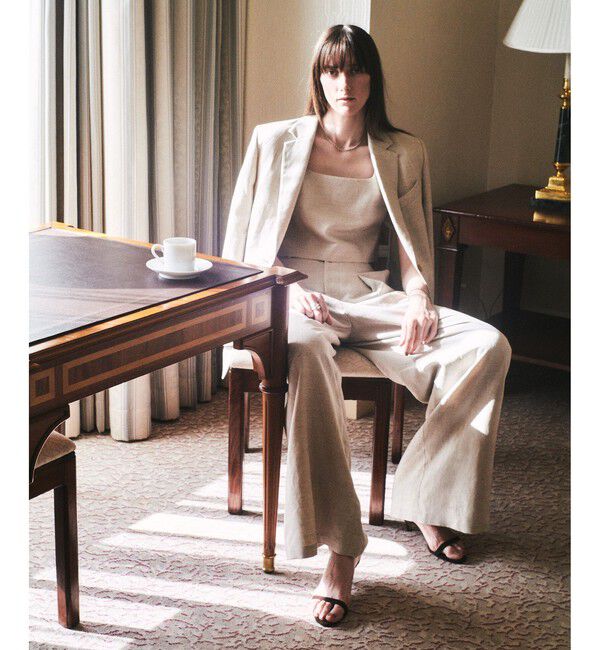 allureville「シャークスキンワイドパンツ」|チノ|