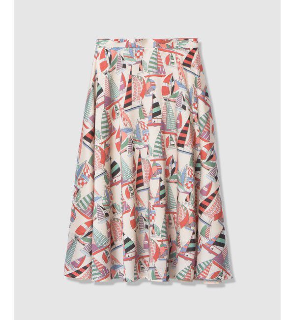 LOULOU WILLOUGHBY「WEB・博多阪急限定【LOULOU WILLOUGHBY】RATTI マリーナプリントフレアスカート」|スカート|