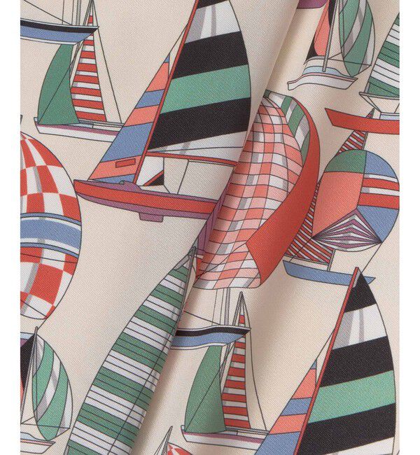 LOULOU WILLOUGHBY「WEB・博多阪急限定【LOULOU WILLOUGHBY】RATTI マリーナプリントフレアスカート」|スカート|