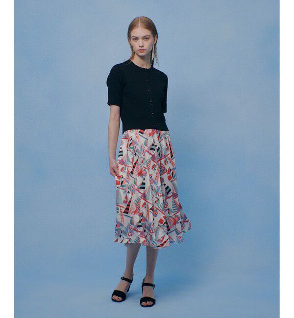 LOULOU WILLOUGHBY「WEB・博多阪急限定【LOULOU WILLOUGHBY】RATTI マリーナプリントフレアスカート」|スカート|