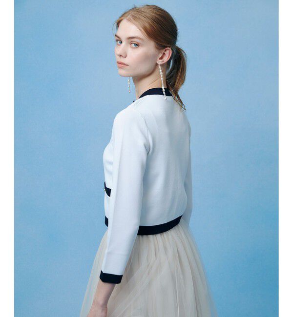 LOULOU WILLOUGHBY「◇【LOULOU WILLOUGHBY】バイカラーコンパクトカーディガン」|カーディガン|