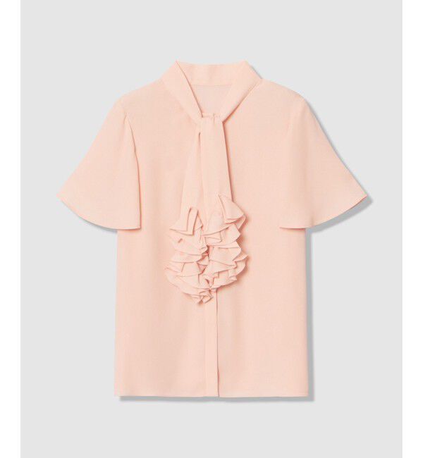 LOULOU WILLOUGHBY「【LOULOU WILLOUGHBY】ペタルフリルフレアスリーブブラウス」|シャツ・ブラウス|