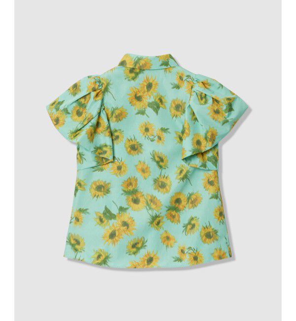 LOULOU WILLOUGHBY「 WEB 一部店舗限定【LOULOU WILLOUGHBY】サンフラワープリントバルーンスリーブシャツ」|シャツ・ブラウス|