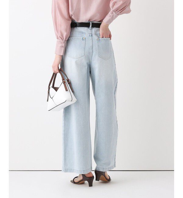 allureville「ブリーチデニムワイドレッグパンツ」|その他|