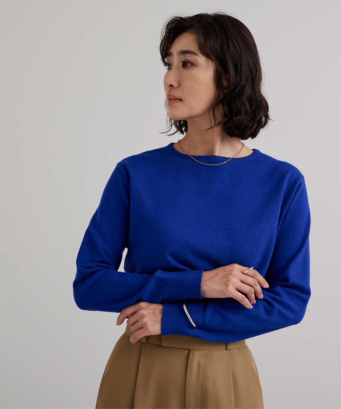 ur's「カシミヤタッチクルーネックニットトップス」|ニット・セーター|